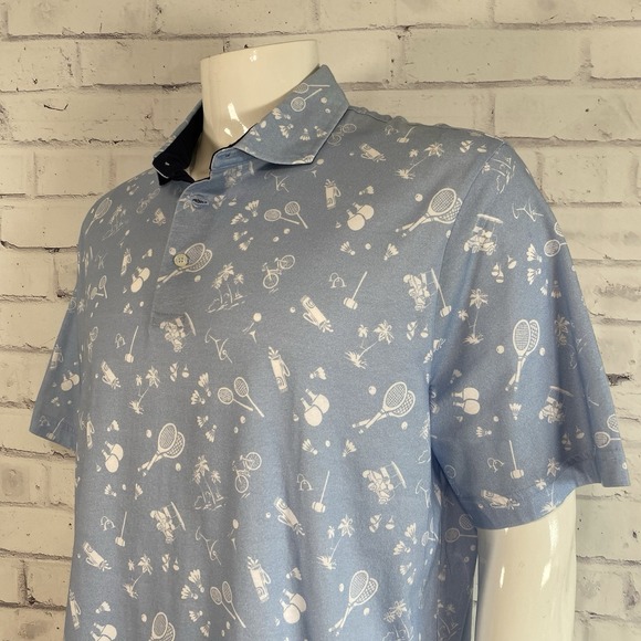 Ralph‎ Lauren Polo Golf Shirt Men's XL Polo Short Sleeve Blue Golf Sports NWT - Picture 4 of 13